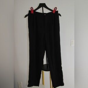 Elegant Sparkle Pin Stripe Black Women's Trousers
